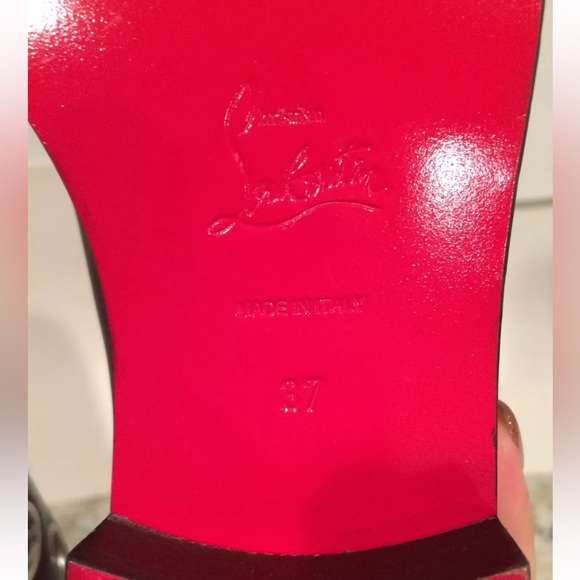 Christian Louboutin apollobotta grommet riding boots knee high black 37/6.5 - Picture 11 of 12